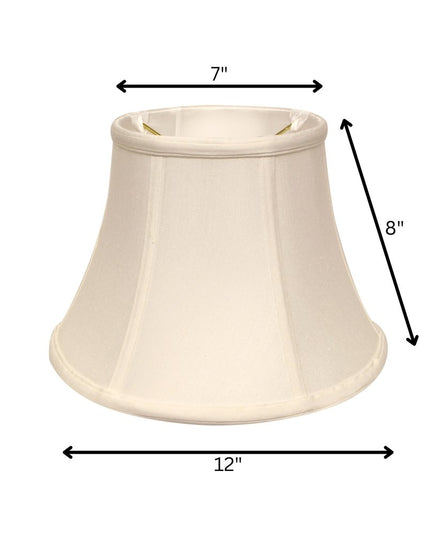 White Monay Shantung Silk Drum Lamp Shade