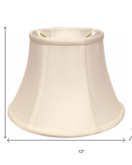 White Monay Shantung Silk Drum Lamp Shade