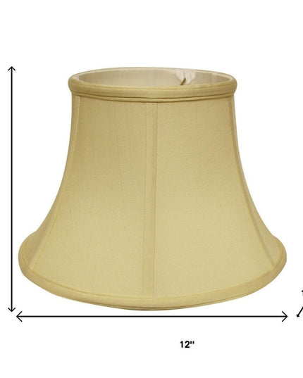 Antiqued White Monay Shantung Silk Drum Lamp Shade