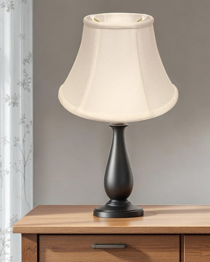 White Monay Shantung Silk Drum Lamp Shade