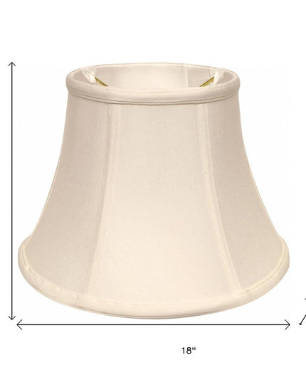 White Monay Shantung Silk Drum Lamp Shade