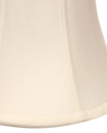 White Monay Shantung Silk Drum Lamp Shade