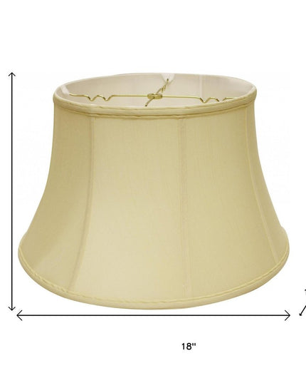 Antiqued White Monay Shantung Silk Drum Lamp Shade
