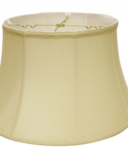 Antiqued White Monay Shantung Silk Drum Lamp Shade