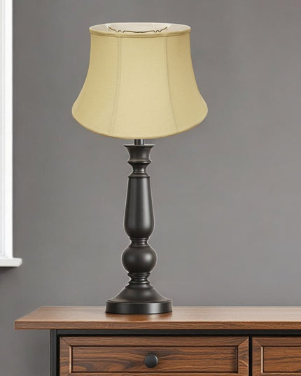 Tan Linen Drum Lamp Shade