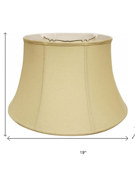 Tan Linen Drum Lamp Shade