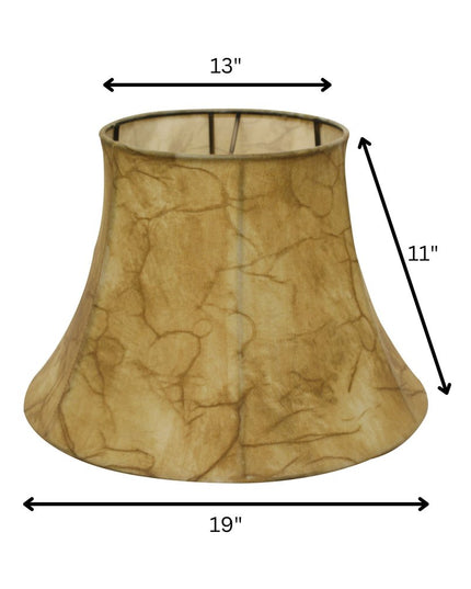 Brown Parchment Drum Lamp Shade