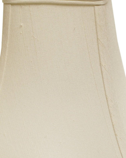 White Monay Shantung Silk Square Lamp Shade