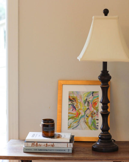 Ivory Monay Shantung Silk Square Lamp Shade