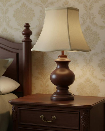 Ivory Monay Shantung Silk Square Lamp Shade