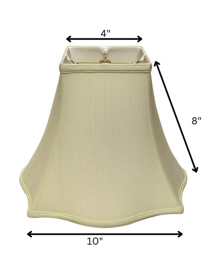 Ivory Monay Shantung Silk Square Lamp Shade