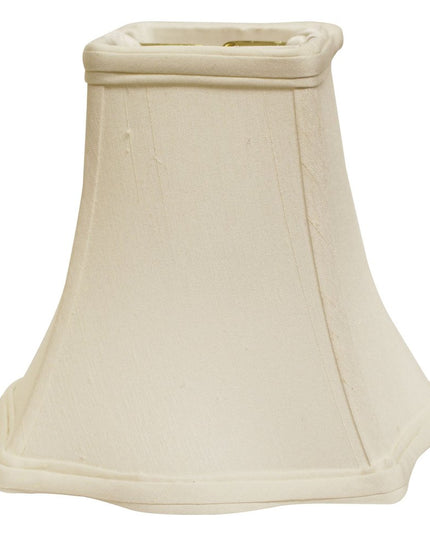 White Monay Shantung Silk Square Lamp Shade