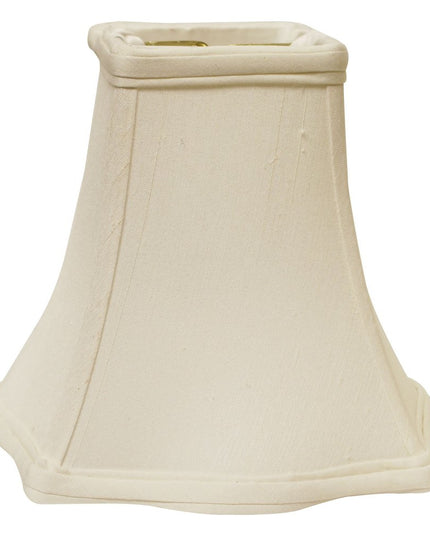 White Monay Shantung Silk Square Lamp Shade