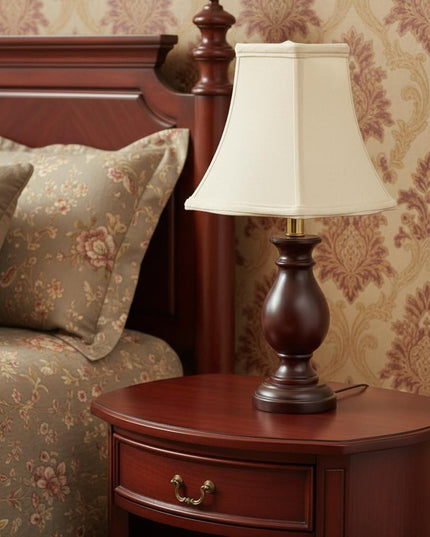 White Monay Shantung Silk Square Lamp Shade