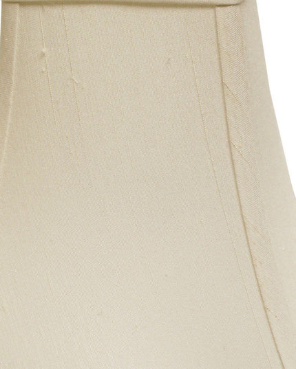 White Monay Shantung Silk Square Lamp Shade