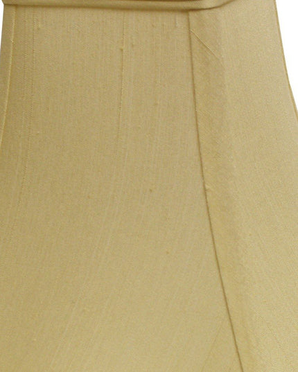 Antiqued White Monay Shantung Silk Square Lamp Shade