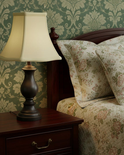 18" Ivory Premium Square No Slub Lampshade