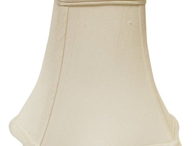 White Monay Shantung Silk Square Lamp Shade