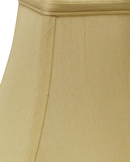 Antiqued White Monay Shantung Silk Square Lamp Shade