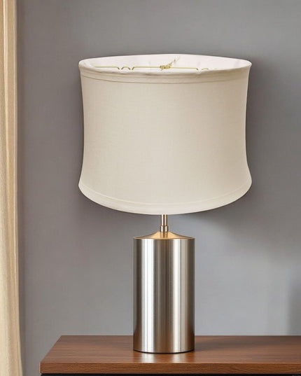 Snow Linen Drum Lamp Shade