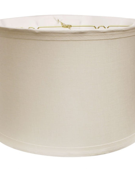 Snow Linen Drum Lamp Shade