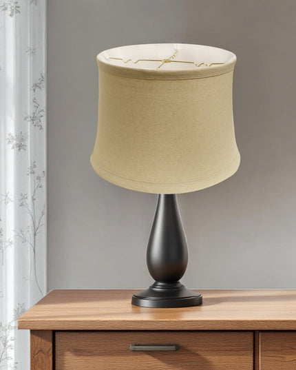 Beige Linen Drum Lamp Shade