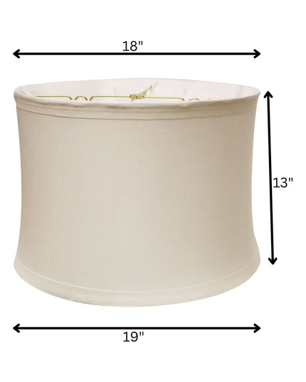 Snow Linen Drum Lamp Shade