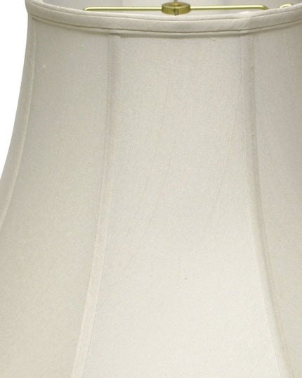 White Monay Shantung Silk Bell Lamp Shade