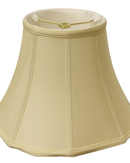 Antiqued White Monay Shantung Silk Bell Lamp Shade