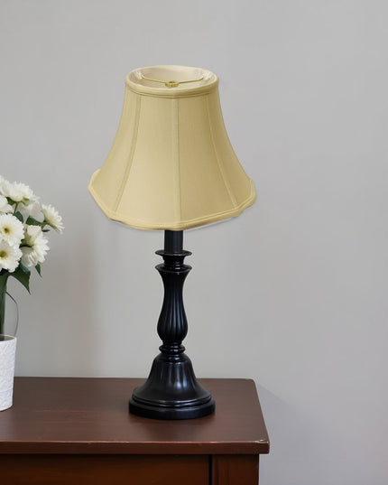 Antiqued White Monay Shantung Silk Bell Lamp Shade