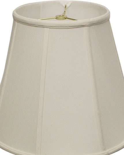 White Monay Shantung Silk Empire Lamp Shade
