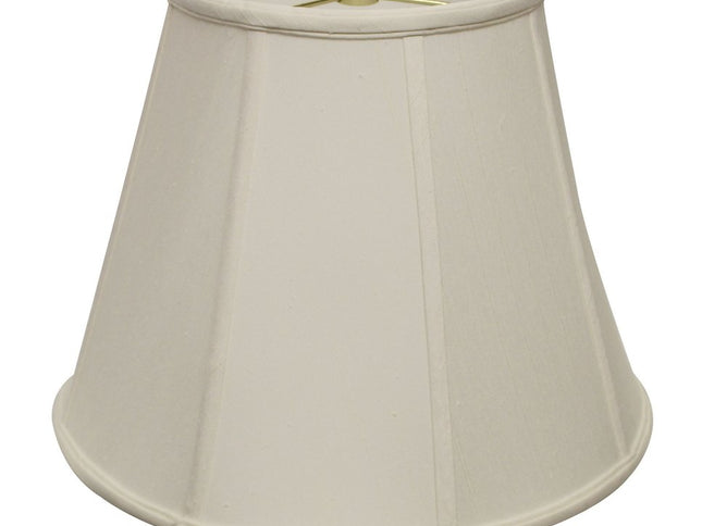16" White Slanted Empire Monay Shantung Lampshade