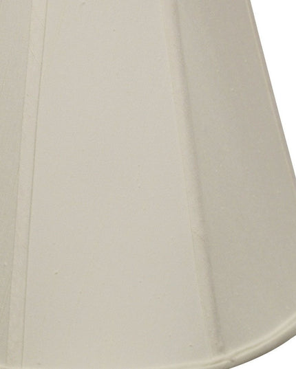 16" White Slanted Empire Monay Shantung Lampshade