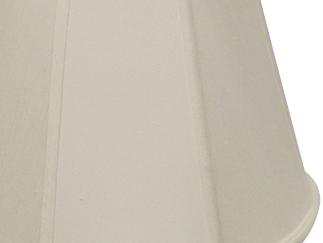 16" White Slanted Empire Monay Shantung Lampshade
