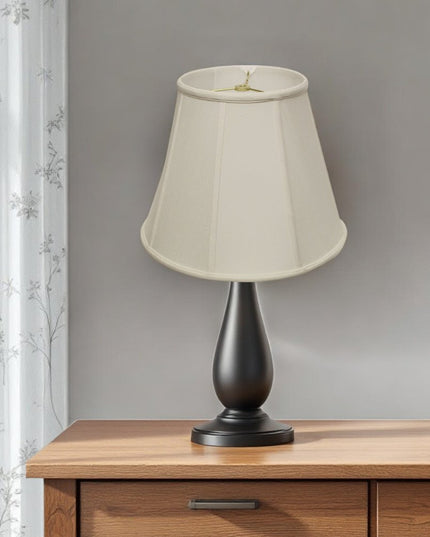 16" White Slanted Empire Monay Shantung Lampshade