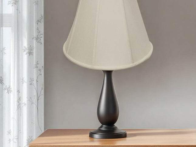 White Monay Shantung Silk Empire Lamp Shade