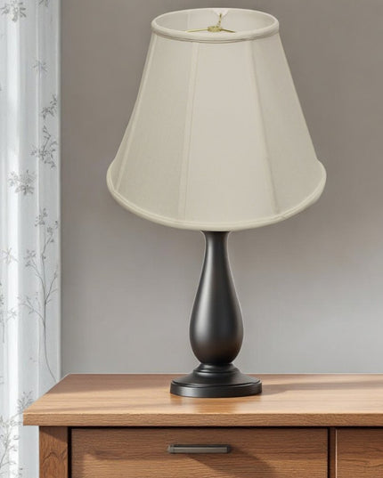 White Monay Shantung Silk Empire Lamp Shade