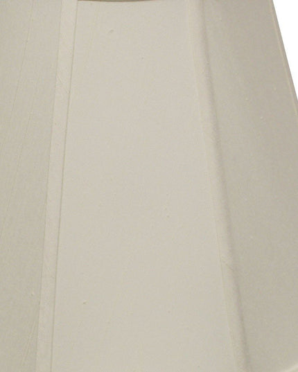 White Monay Shantung Silk Empire Lamp Shade