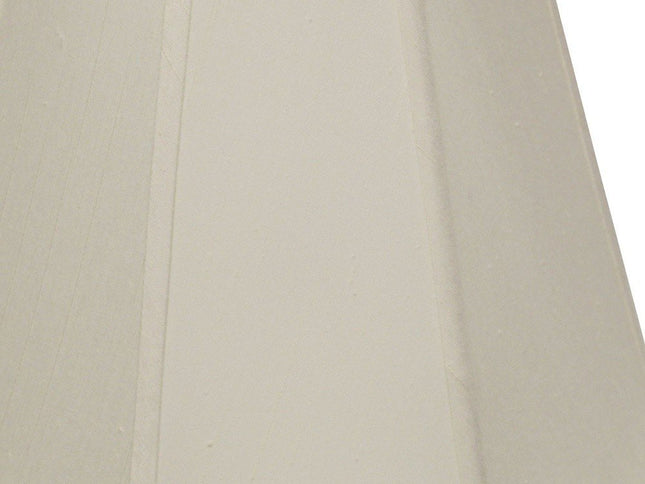 White Monay Shantung Silk Empire Lamp Shade