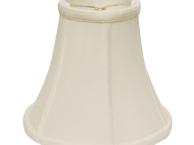 White Monay Shantung Silk Bell Lamp Shade