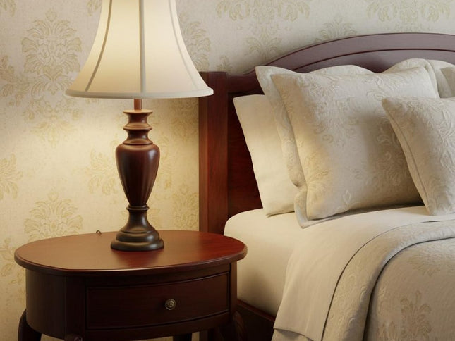 White Monay Shantung Silk Bell Lamp Shade