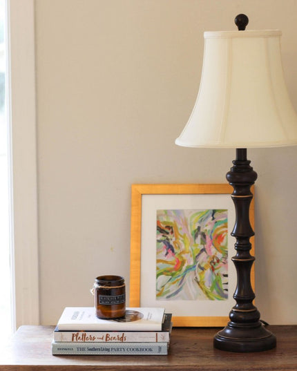 Ivory Monay Shantung Silk Bell Lamp Shade