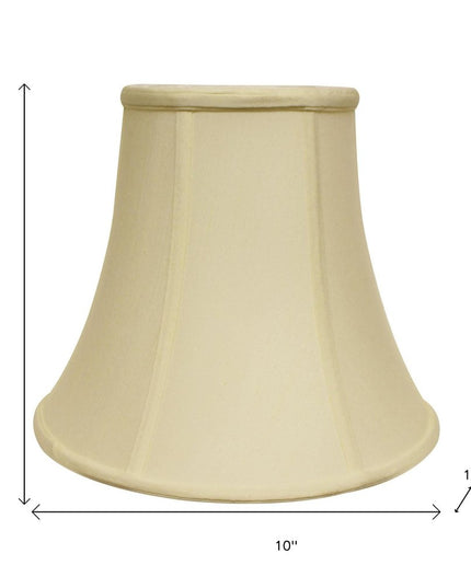 Ivory Monay Shantung Silk Bell Lamp Shade
