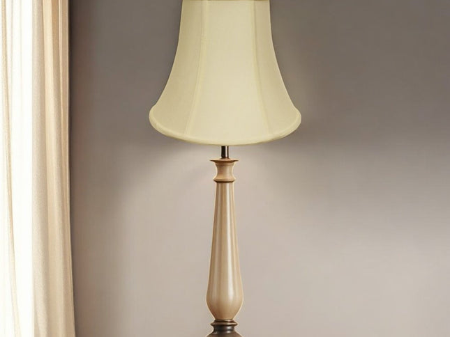 Ivory Monay Shantung Silk Bell Lamp Shade