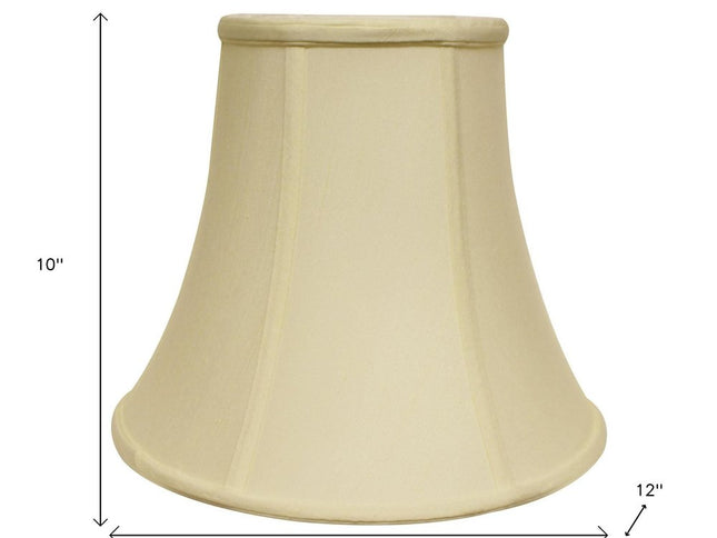 Ivory Monay Shantung Silk Bell Lamp Shade