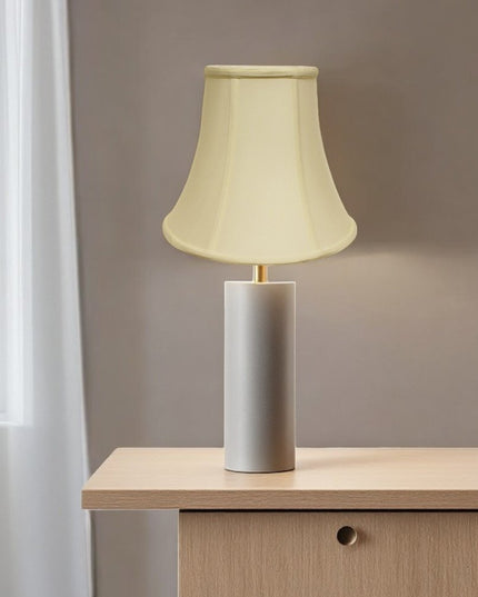 Ivory Monay Shantung Silk Bell Lamp Shade