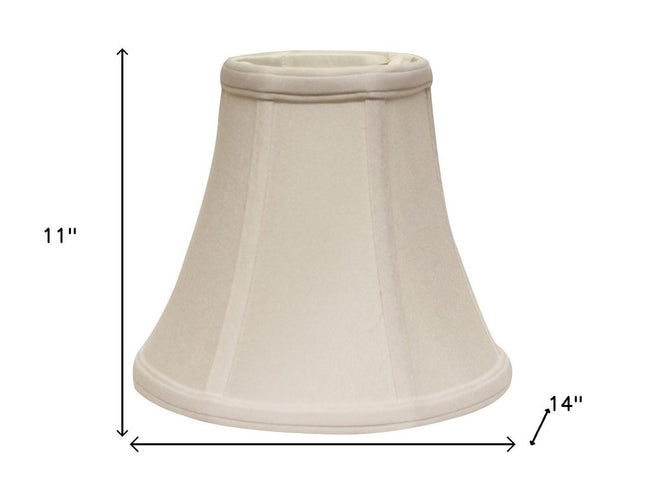 14" Snow Premium Bell No Slub Lampshade