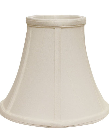 White Monay Shantung Silk Bell Lamp Shade