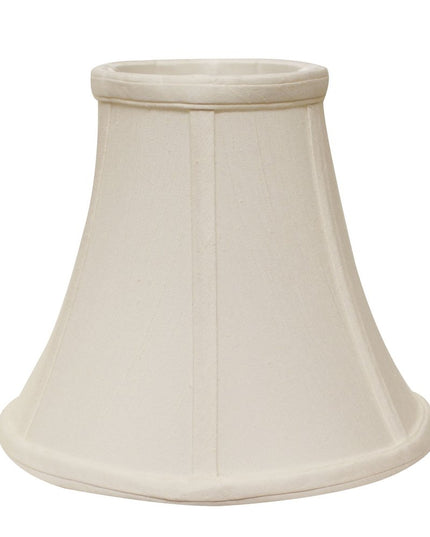 White Monay Shantung Silk Bell Lamp Shade