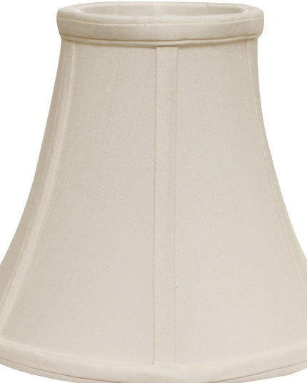 White Monay Shantung Silk Bell Lamp Shade